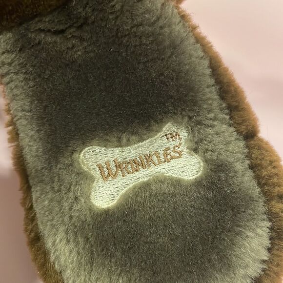 Vintage Wrinkles The Dog Hand Puppet Plush Stuffed Ganz Chocolate Brown 1981 18" - Picture 8 of 10